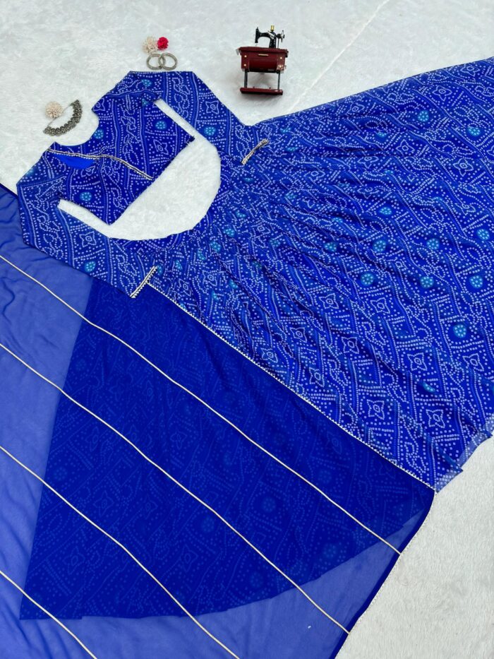 Bandhej Print Lehenga Set - Image 5