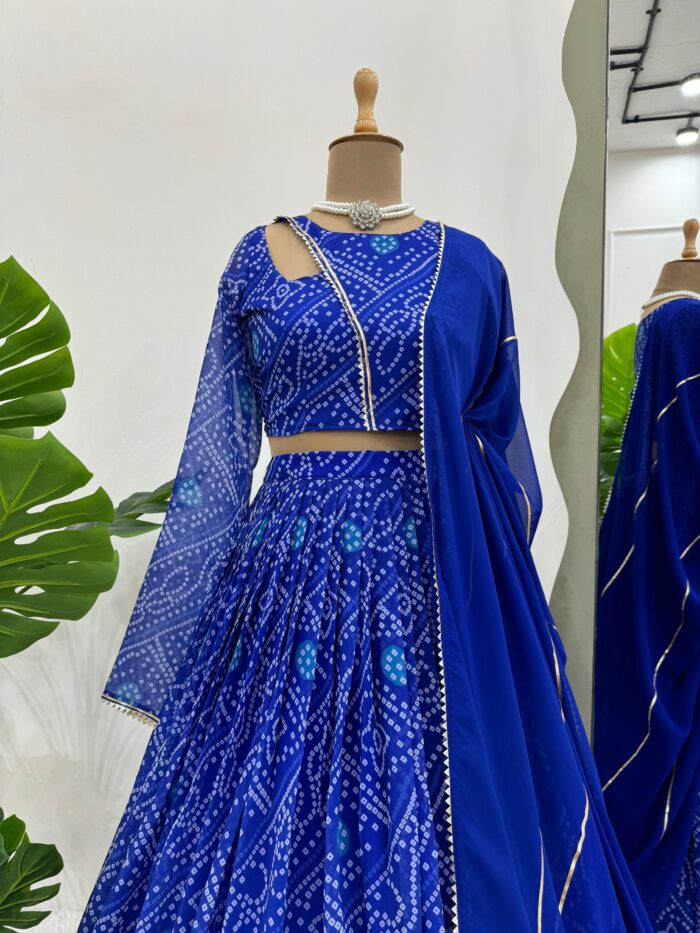Bandhej Print Lehenga Set - Image 7