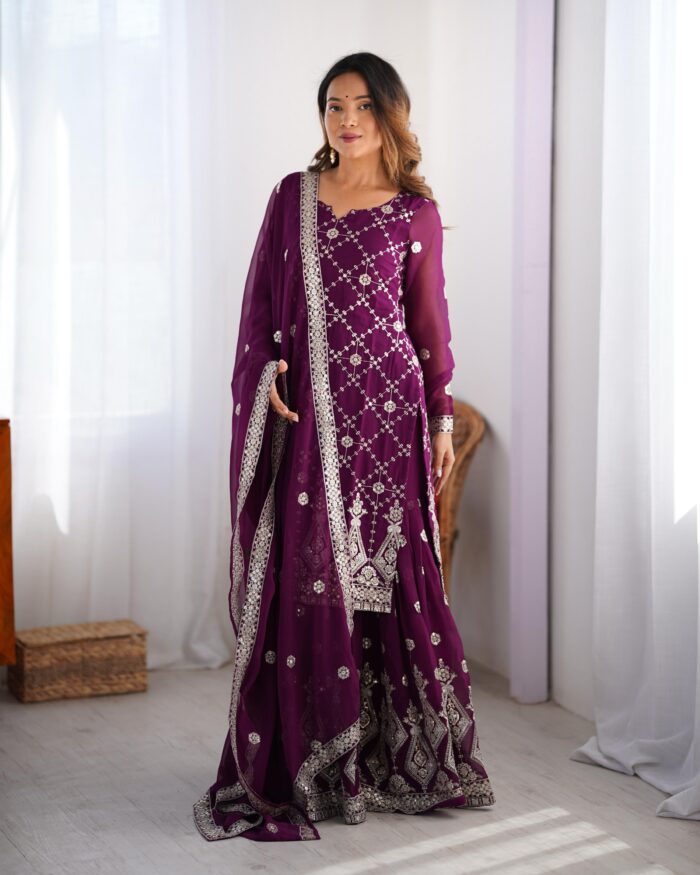 Designer Sharara Set - Image 2