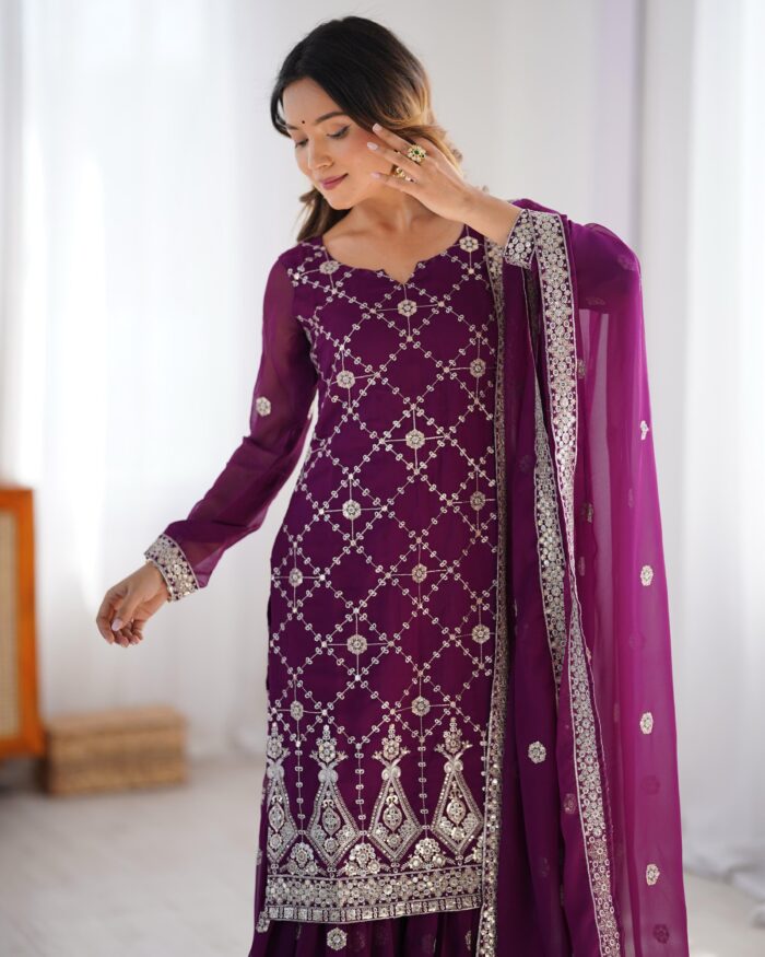 Designer Sharara Set - Image 5