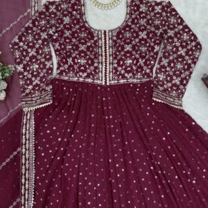 Bridal Anarkali with Dupatta - Image 6
