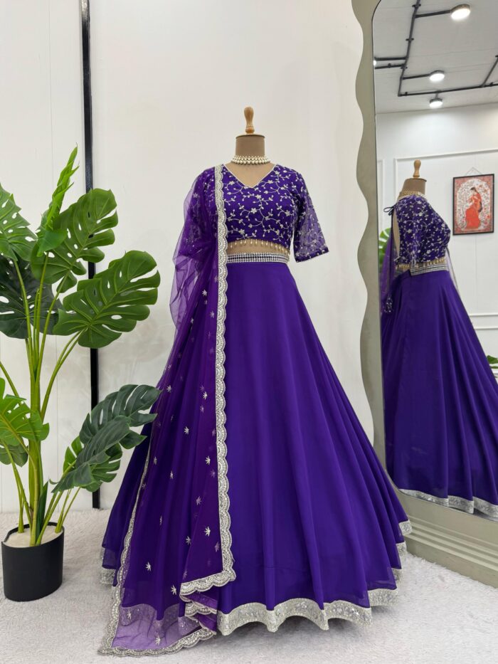 Pretty in Purple Lehenga Set - Image 2