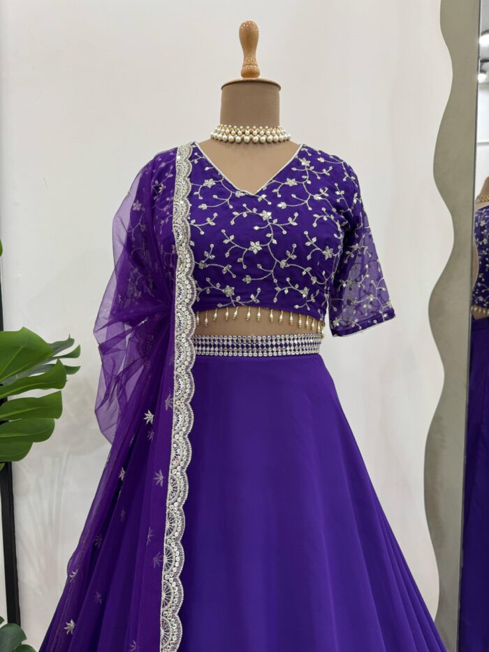 Pretty in Purple Lehenga Set - Image 4