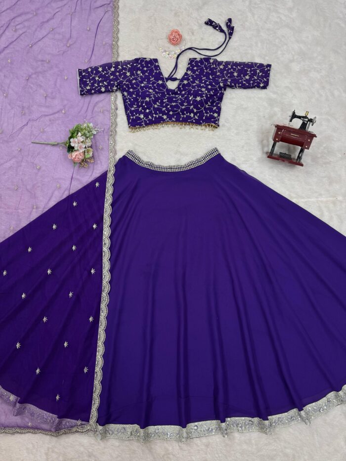 Pretty in Purple Lehenga Set - Image 7