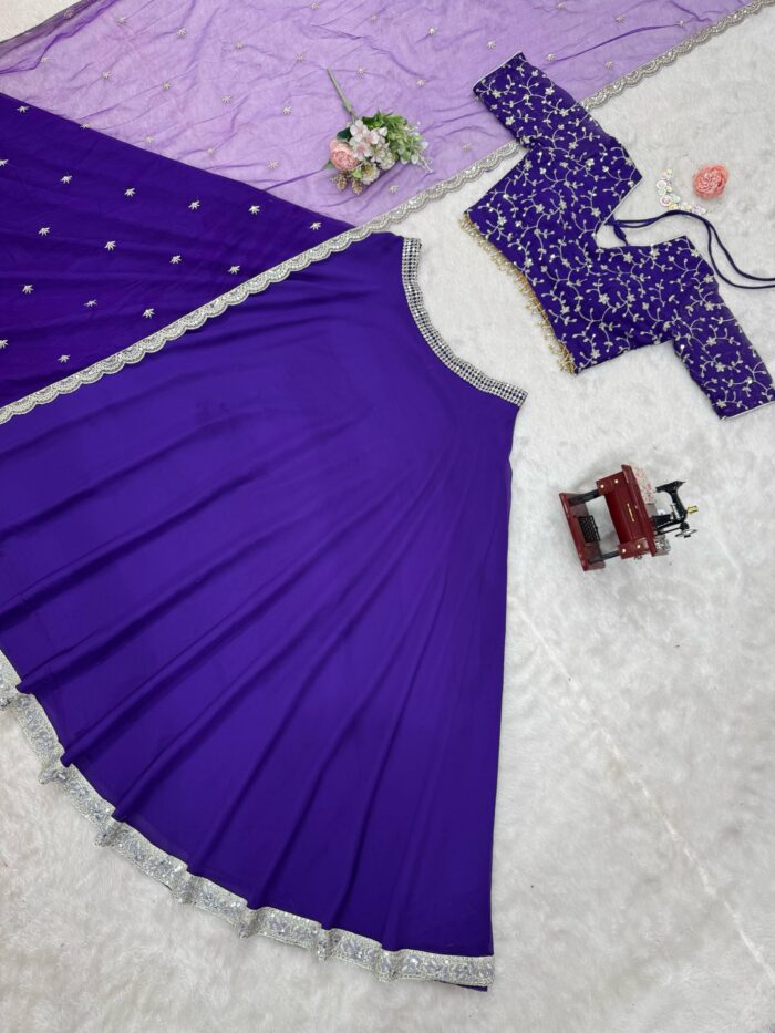 Pretty in Purple Lehenga Set - Image 8