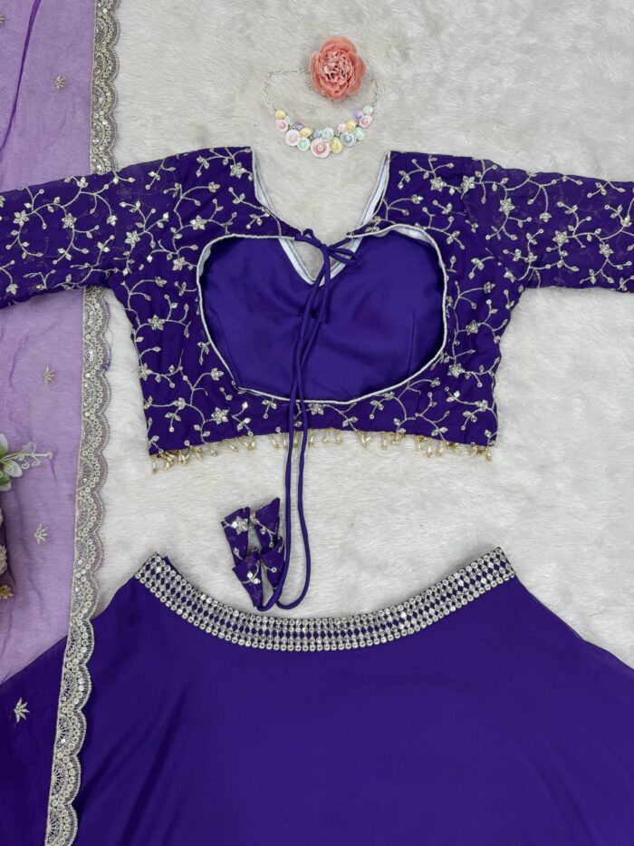 Pretty in Purple Lehenga Set - Image 6