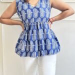 Short Flairy Sleeveless Kurti