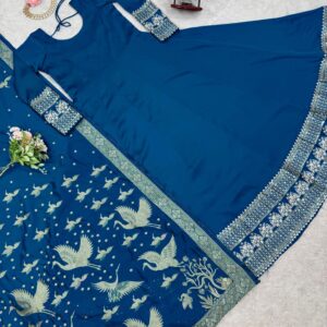 Panelled Anarkali Set - Image 5