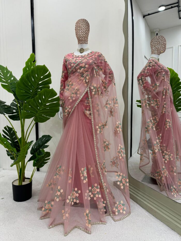 Designer Embroidered Saree