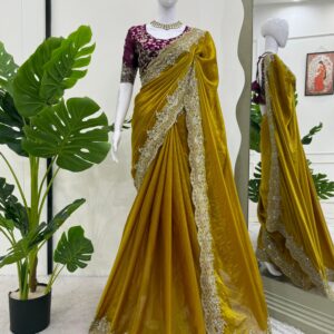 Designer Fendy Silk Saree - Image 2