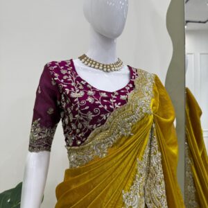 Designer Fendy Silk Saree - Image 3