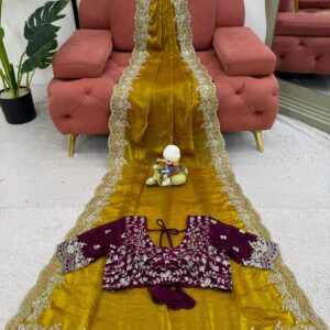 Designer Fendy Silk Saree - Image 5