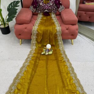 Designer Fendy Silk Saree - Image 4