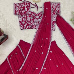 Designer Lehenga Saree - Image 6