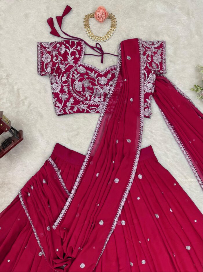 Designer Lehenga Saree - Image 6