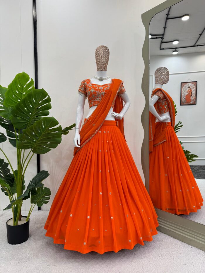 Designer Lehenga Saree - Image 9