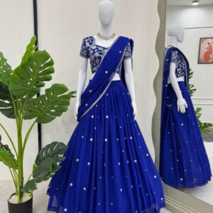 Designer Lehenga Saree - Image 11