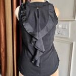 Black Ruffle Top