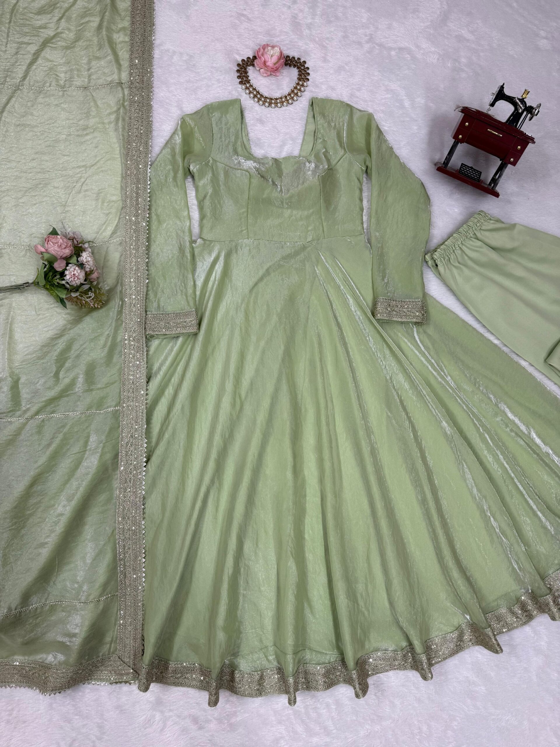 Silk Anarkali Set - Image 7