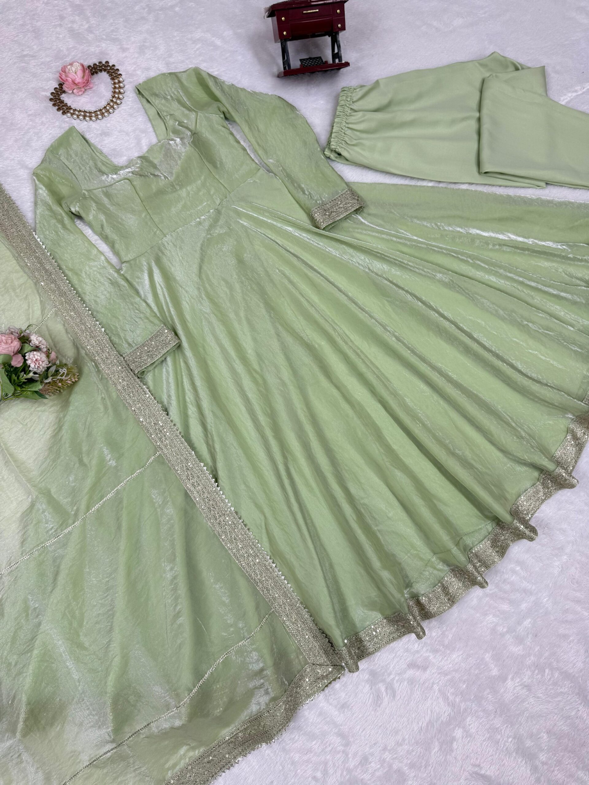 Silk Anarkali Set - Image 4