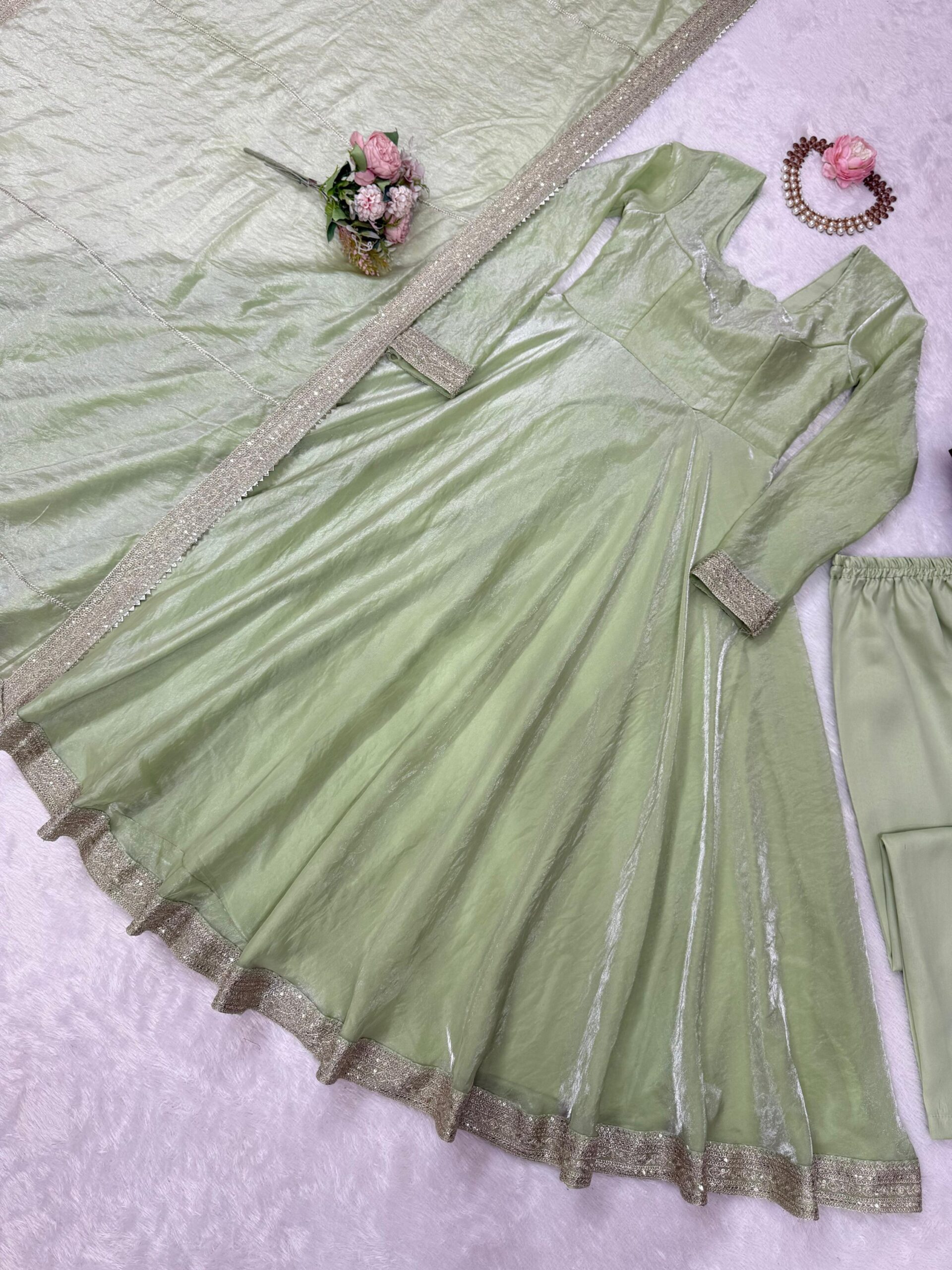 Silk Anarkali Set - Image 6