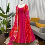 Bandhani Print Anarkali