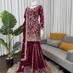 Bridal Designer Embroidered Sharara Set