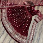 Velvet Anarkali Set