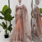 Thread and Sequins Work Designer Saree