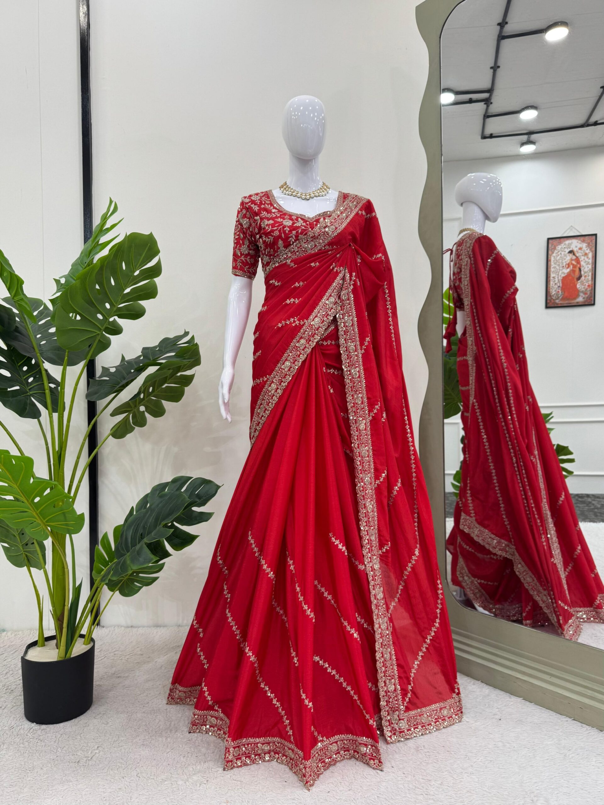 Bridal Designer Saree - Image 2