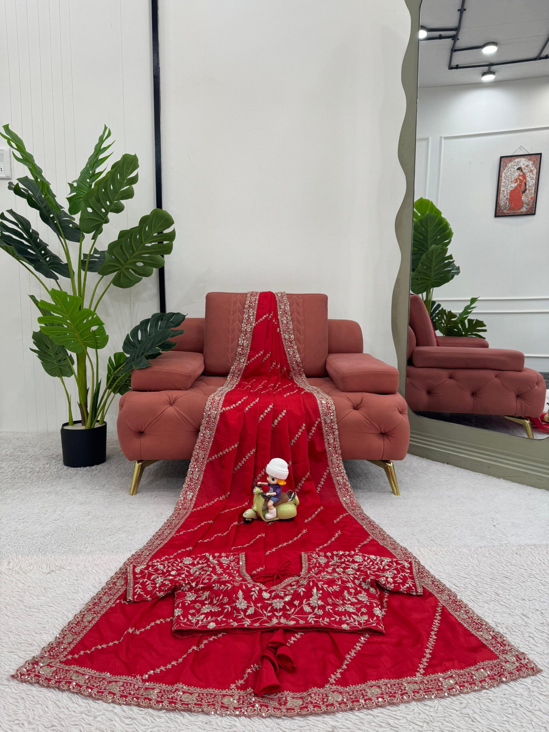 Bridal Designer Saree - Image 5