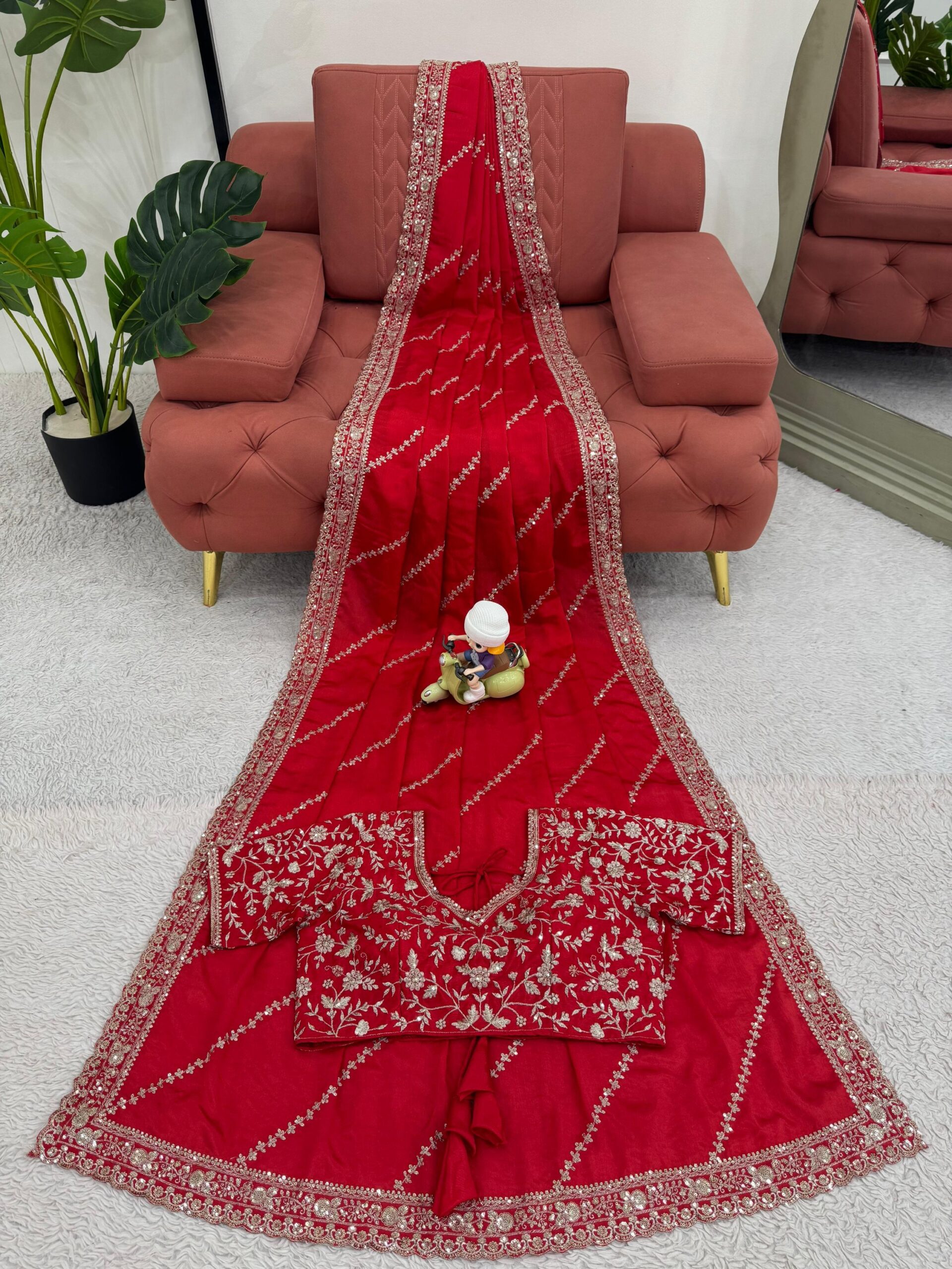 Bridal Designer Saree - Image 7