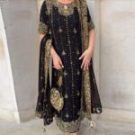 Classic Black Gold Kurta Set