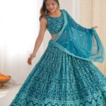 Designer Embroidered Lehenga Set