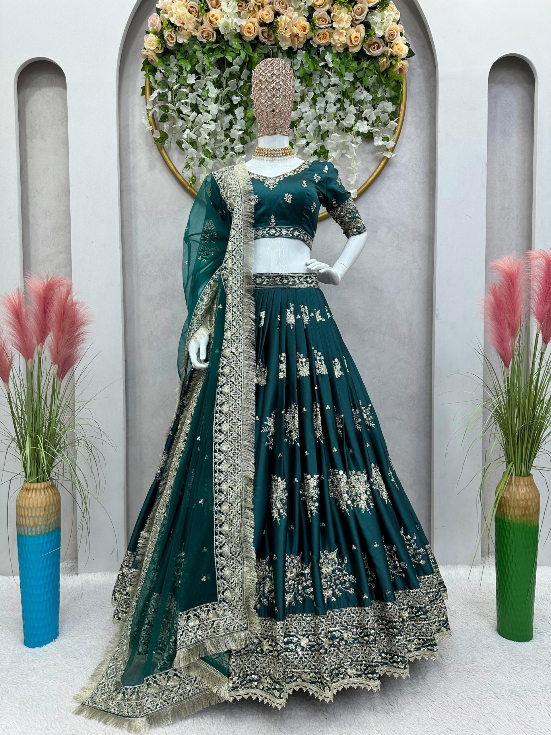 Designer Embroidered Lehenga Set