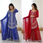 Asymmetric Hem Designer Palazzo Set