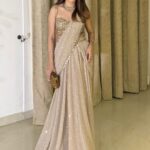 Lehenga Saree in Champagne
