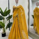 Haldi Special Embroidered Saree