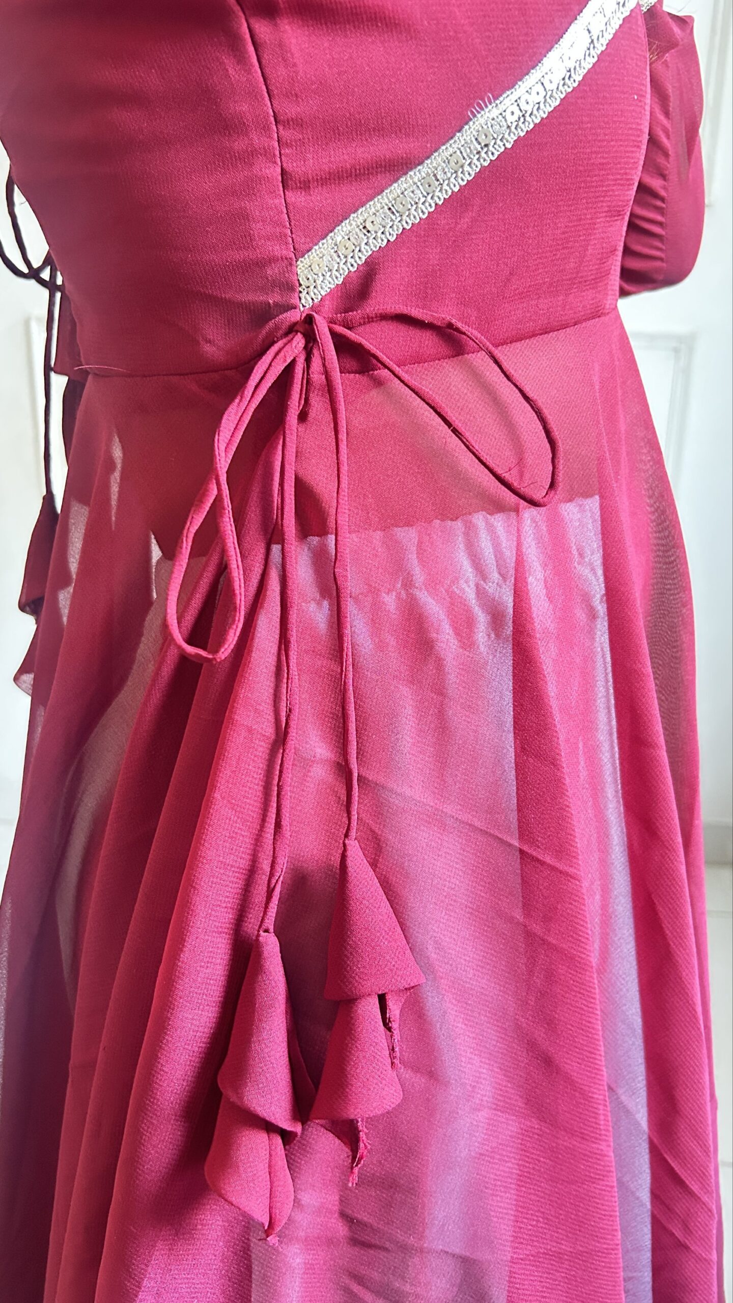 Full Circle Anarkali with Flared Palazzo - Image 8