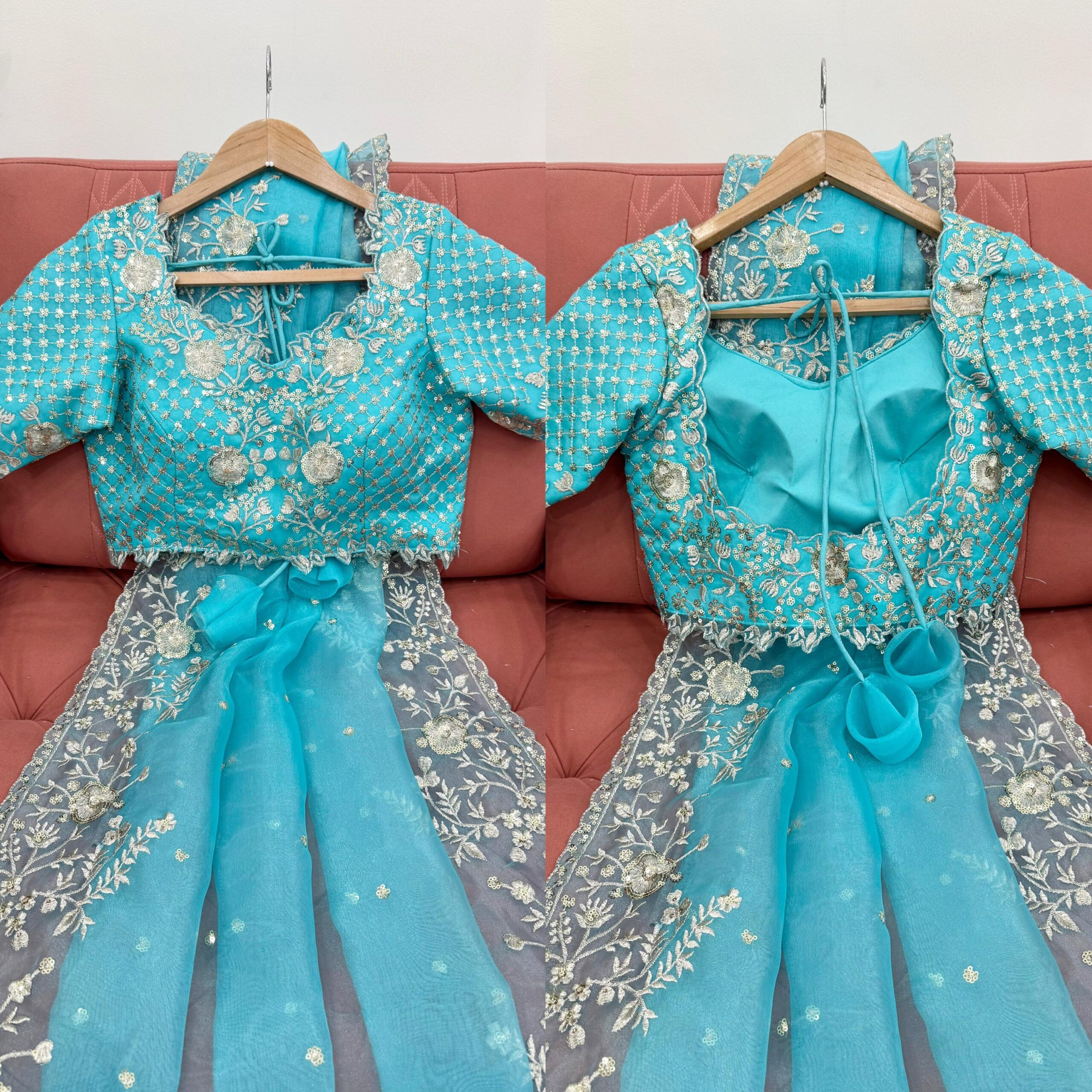 Embroidered Designer Saree - Image 26