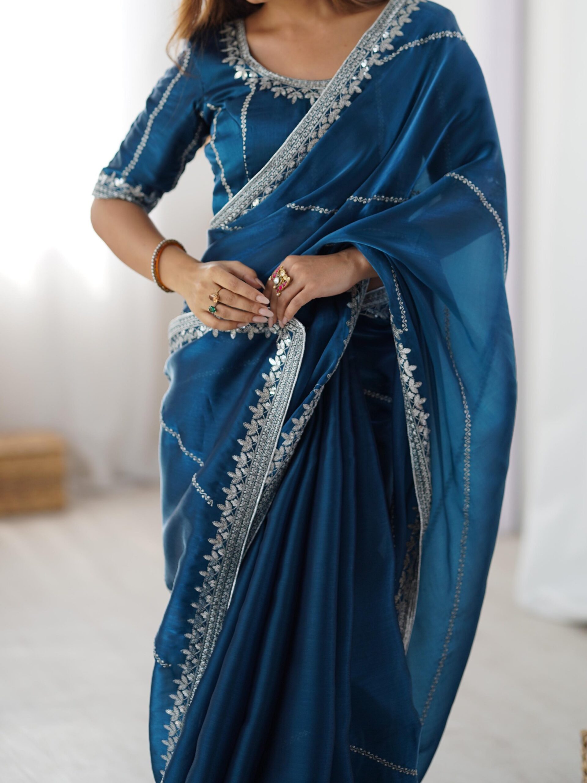 Shimmer Saree - Image 18