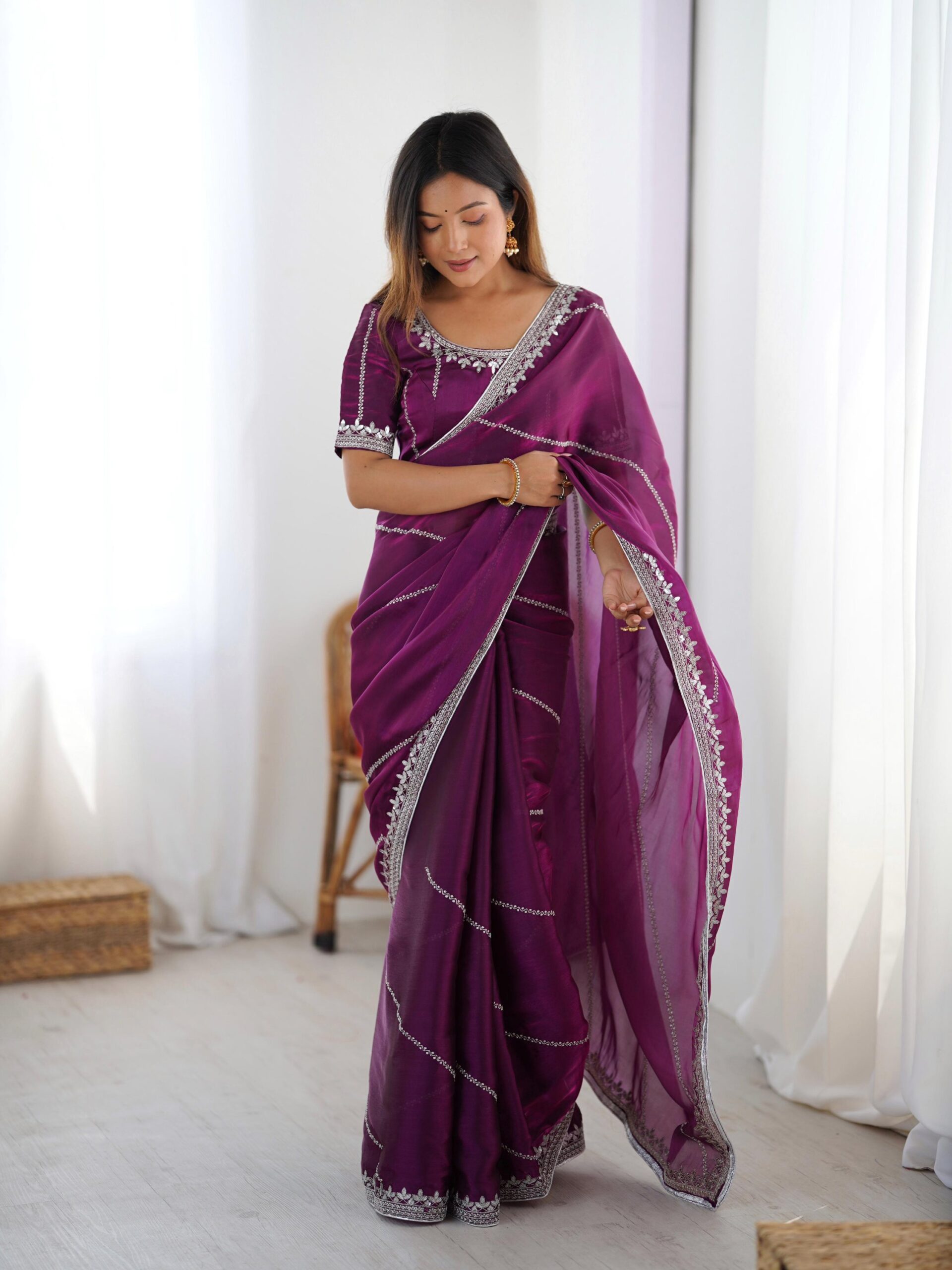 Shimmer Saree - Image 8