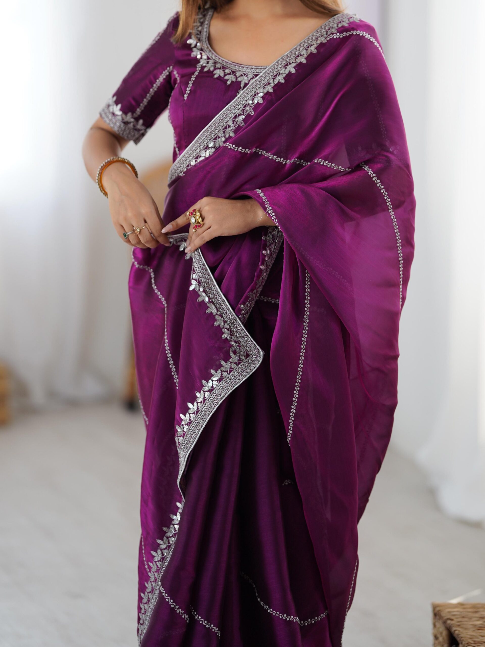 Shimmer Saree - Image 7