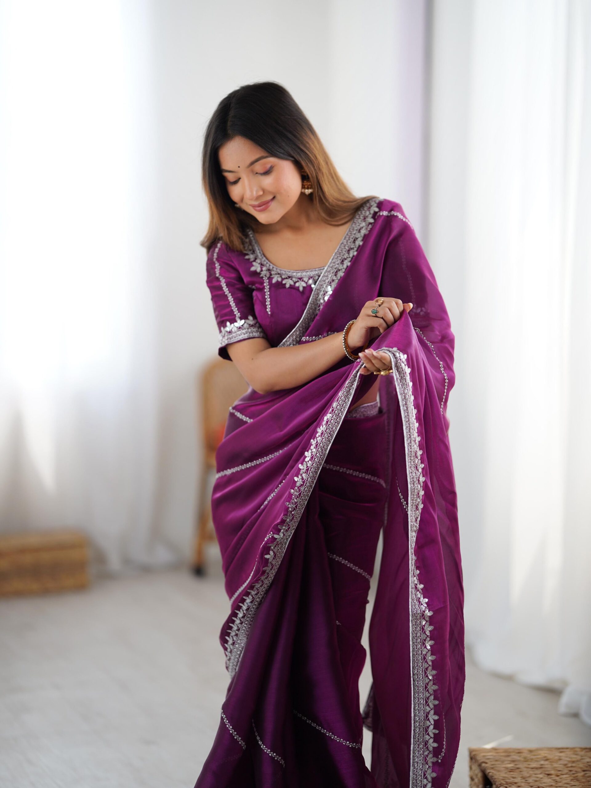 Shimmer Saree - Image 6