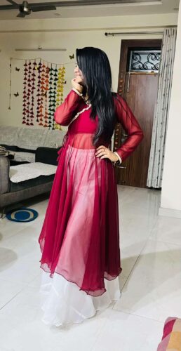 Full Circle Anarkali with Flared Palazzo photo review