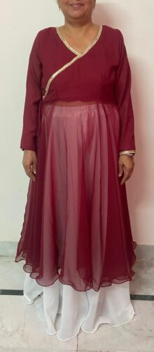 Full Circle Anarkali with Flared Palazzo photo review