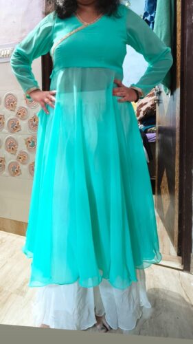Full Circle Anarkali with Flared Palazzo photo review