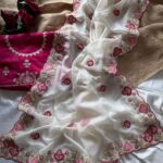 Floral Embroidered Saree