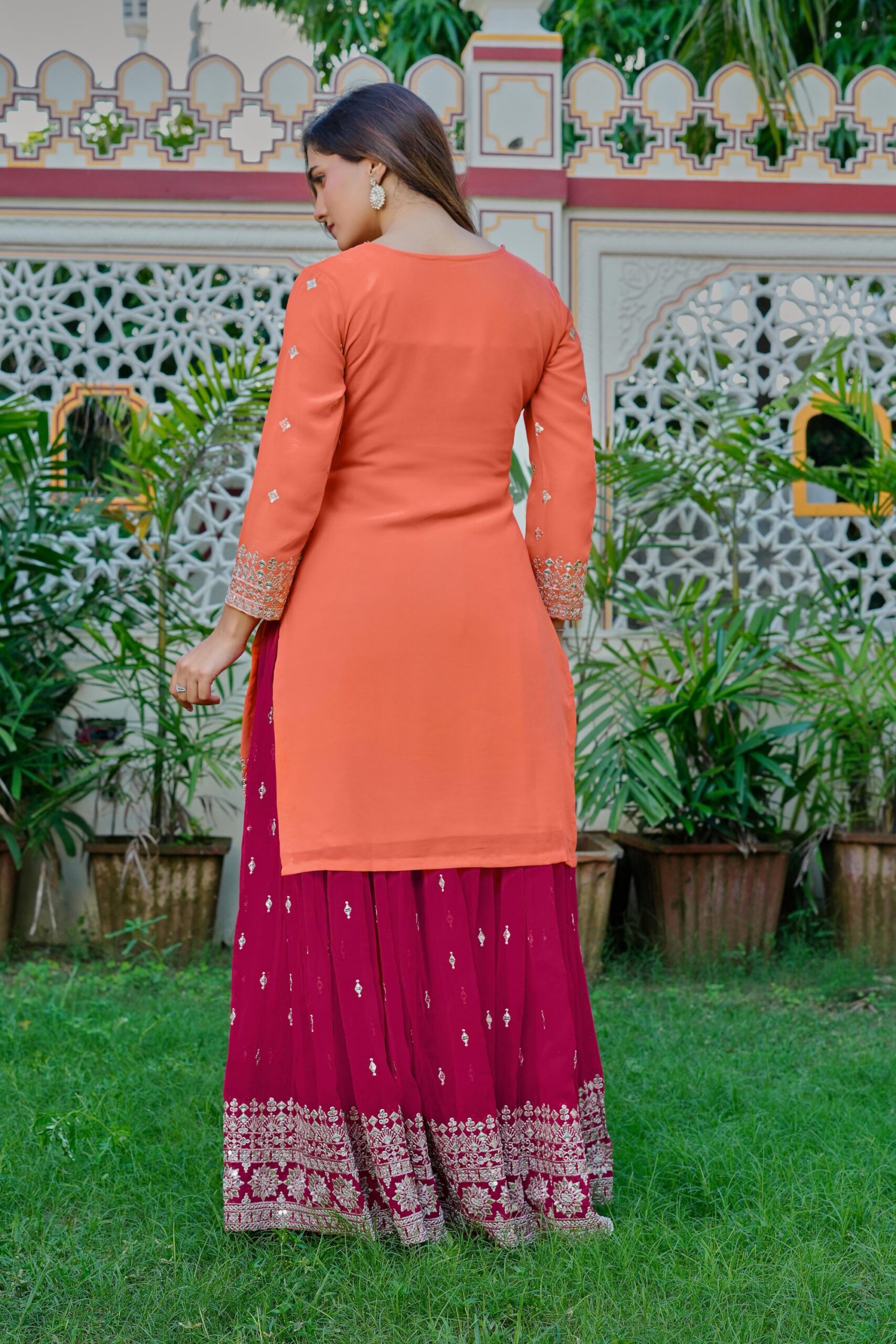 Designer Sharara Kurta Set - Image 5