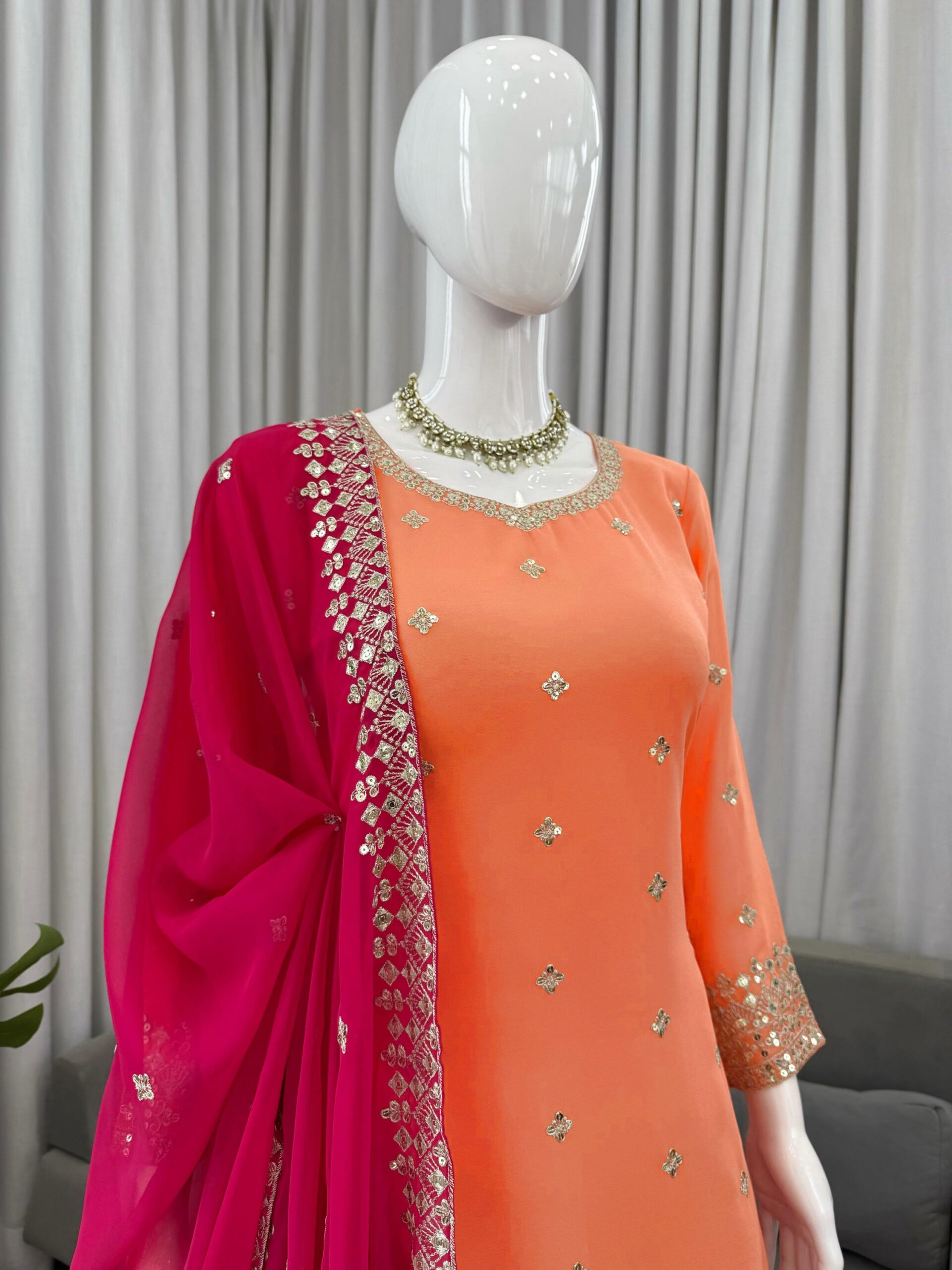 Designer Sharara Kurta Set - Image 8